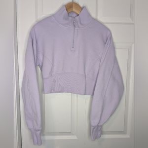 OFFLINE by Aerie Cropped 1/4 Zip - Purple - Size M